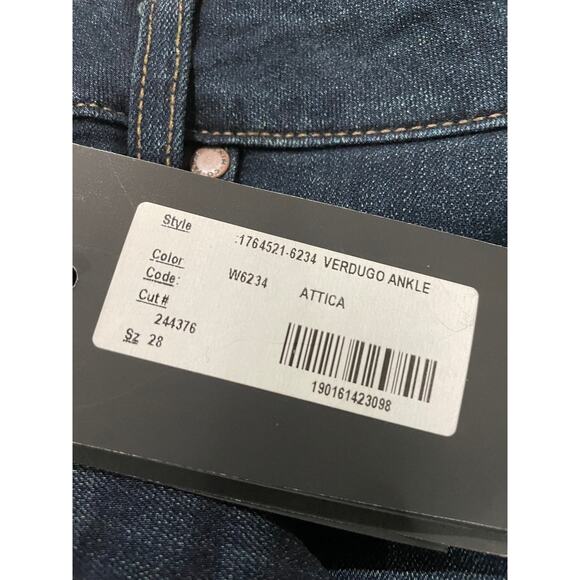 Paige Verdugo Transcend Mid-Rise Ankle Skinny Jeans Size 31 - Picture 9 of 9